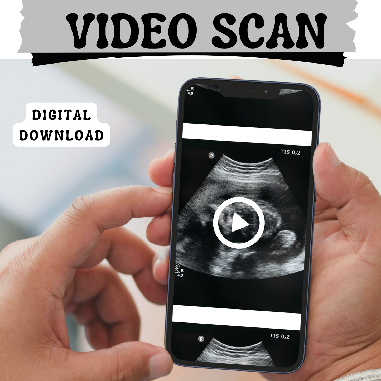 Fake Ultrasound Video!! Instant Download | All Gestation Weeks (4-40 weeks) |