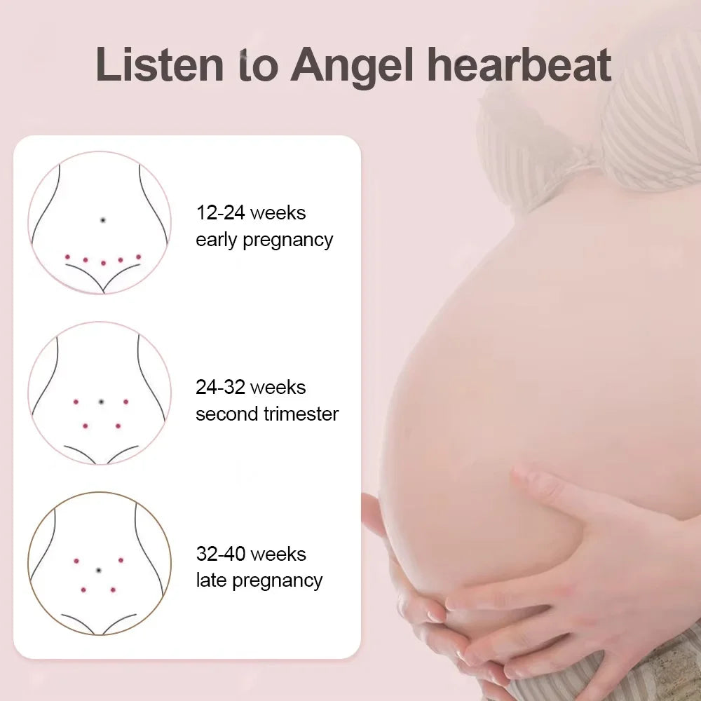 Creetify Portable Fetal Doppler | At-Home Baby Heart Rate Monitor
