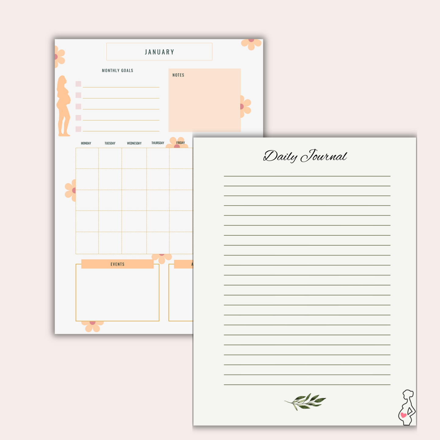 Pregnancy planner and Journal - Baby Book