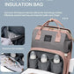 Diaper Bag with Changing Station and Folding Baby Crib