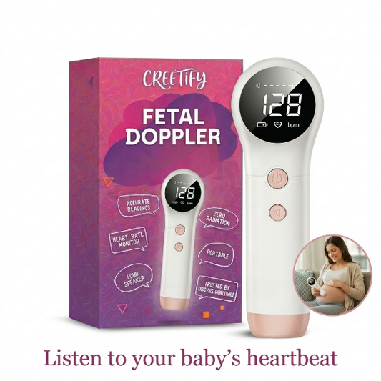 Creetify Portable Fetal Doppler | At-Home Baby Heart Rate Monitor